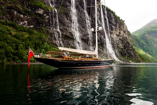 Royal Huisman's 48m sailing yacht Wisp was a popular choice for the judges. Photo credit to Cory Silken