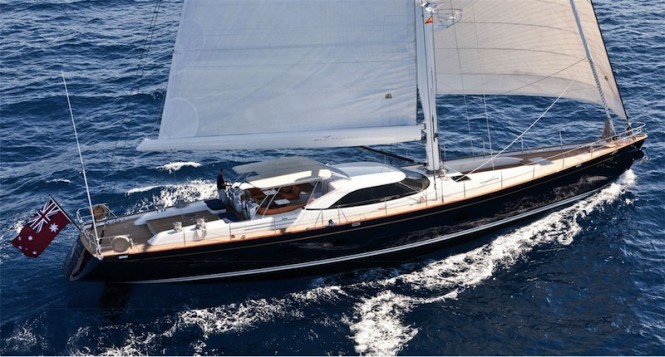 Sailing yacht ALCANARA with new full paint job by Absolute Boat Care