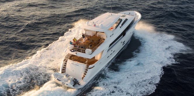 Second Hatteras 100 RPH motor yacht Mr Loui underway