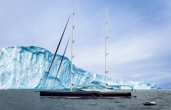Solar Powered Sailing Yacht HELIOS concept by Marco Ferrari and Alberto Franchi