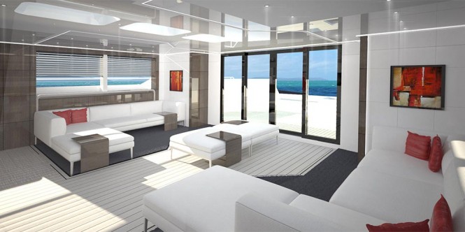 Super yacht Affinity concept - Upper Saloon Super yacht Affinity concept - Upper Saloon