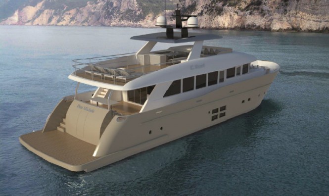 Superyacht C.Boat 27SC - S Version - aft view Superyacht C.Boat 27SC - S Version - aft view