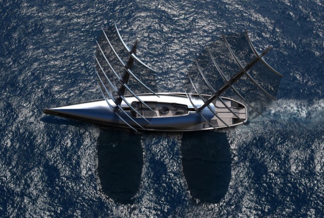 Superyacht CAUTA project from above