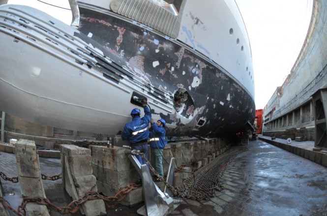 Works on superyacht Andreas L Works on superyacht Andreas L