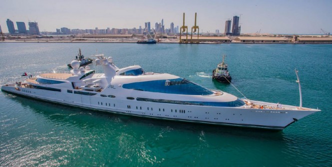 Interiors aboard 141m Motor Yacht YAS completed by Greenline Yacht Interiors
