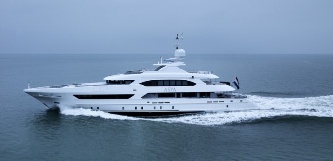 New 47m motor yacht ASYA (YN 16947) delivered by Heesen Yachts