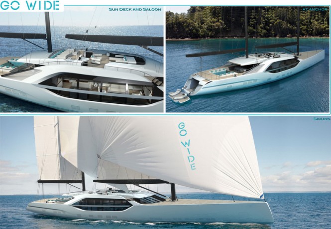 New 55m sailing yacht Project GoWide by Lorenzo Berselli