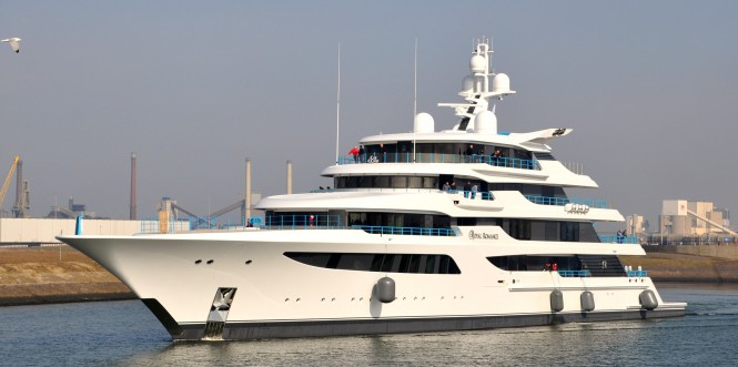 Photos of 92m Feadship XL motor yacht ROYAL ROMANCE (hull 1005) under sea trials