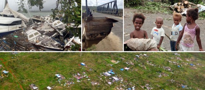 Motor yacht DRAGONFLY and YachtAid Global helping Vanuatu