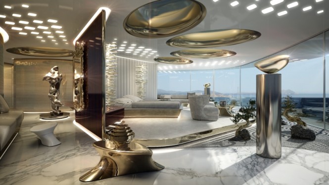 Motor yacht X-Force concept - Cabin