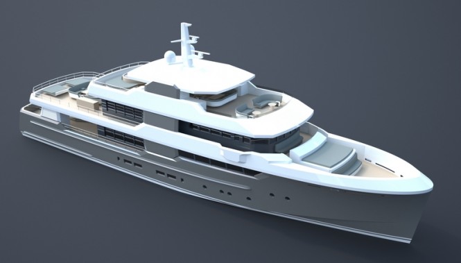 New 40m motor yacht OCEAN NOMAD concept by Van Geest Design