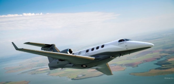 Fly to your next Yacht Charter Holiday Destination with LunaJets’ Phenom 300 Private Jet