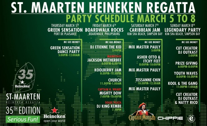 St.Maarten Heineken Regatta 2015 to host the Ultimate Green Sensation Party