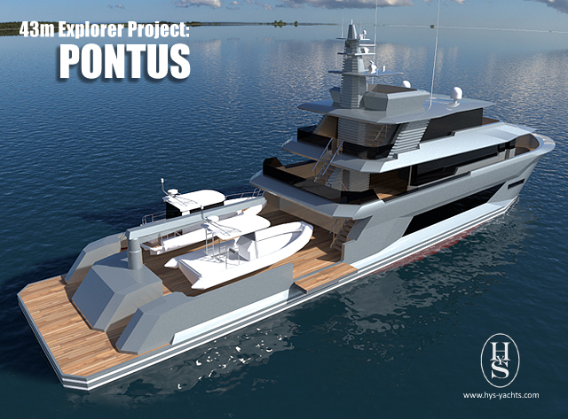 43m luxury yacht Pontus design