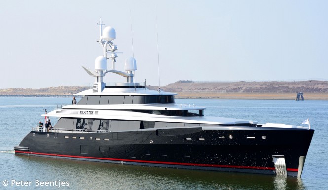 Photos of brand new 46m Feadship Motor Yacht KISS