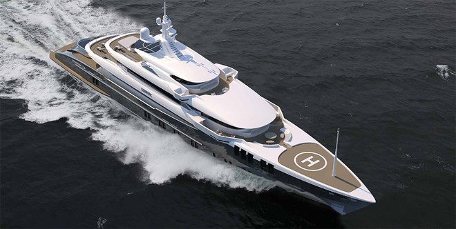68m Sunrise mega yacht Skyfall (N681)