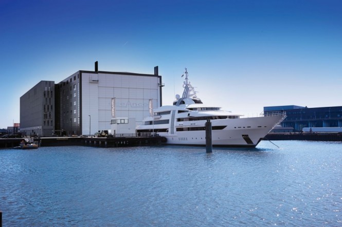 Impressive 85m Oceanco Mega Yacht VIBRANT CURIOSITY back at home