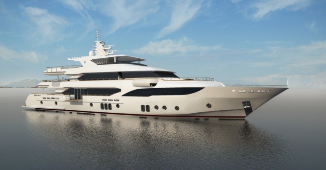 Updated renderings of Gulf Craft superyacht MAJESTY 155