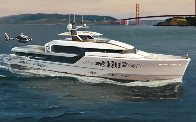 Striking 51m expedition motor yacht FLOW concept by Vripack