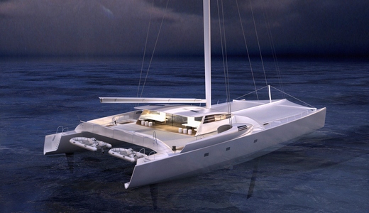 Newly refitted 120’ catamaran VITALIA II (ex Orange 2) to be launched by Multiplast on April 17, 2015