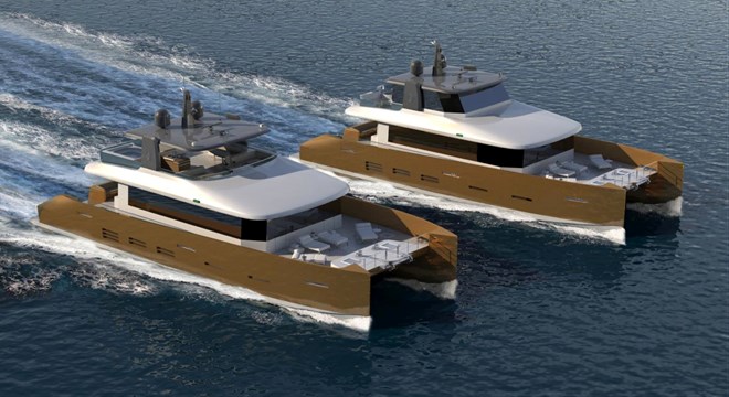 Original design of Kingship motor yacht KingCAT 85 refined by ER Yacht Design