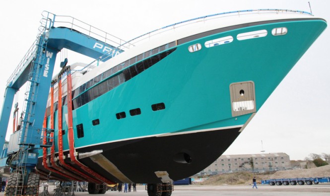 Latest Princess 40M motor yacht Hull #5 enters final stage of fit-out