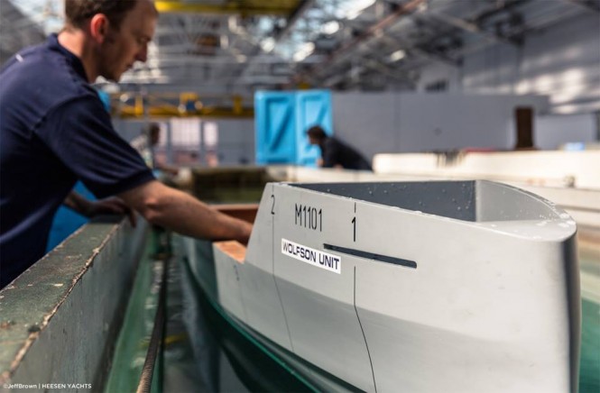 Project NOVA Yacht - Testing of fast displacement hull
