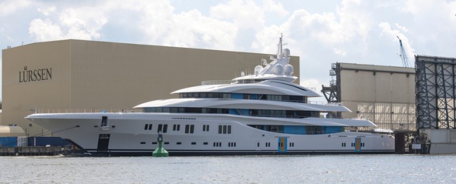 Autumn Delivery for Massive 91m Lurssen mega yacht ORCHID