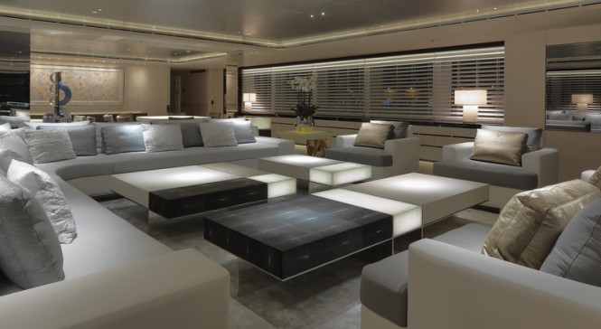 GRACE E Yacht - Main Saloon