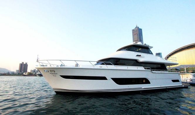 Debut of lovely Horizon V72 Yacht at Sanctuary Cove Boat Show