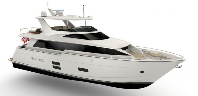 Take a glimpse at new motor yacht HATTERAS 70 by Hatteras Yachts