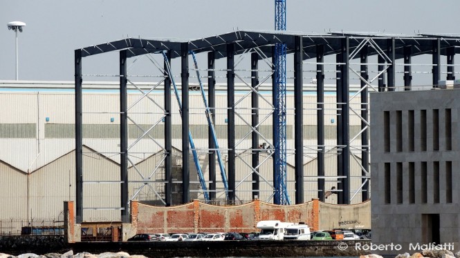 New Benetti shed for construction of 100m+ Mega Yachts
