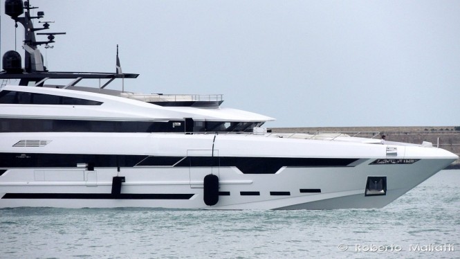 Polaris Yacht - side view - Photo by Roberto Malfatti
