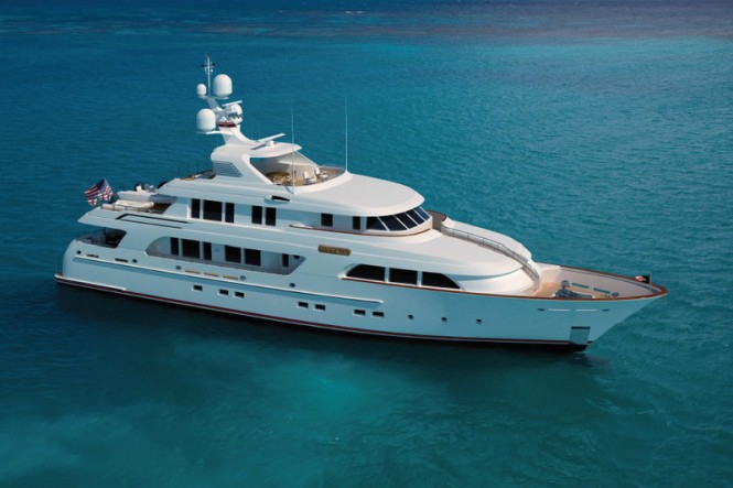 Rendering of the 40m superyacht ONIKA by Delta Marine