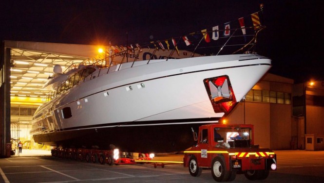 Brand New Mangusta 110 Motor Yacht Hull #2 Launched