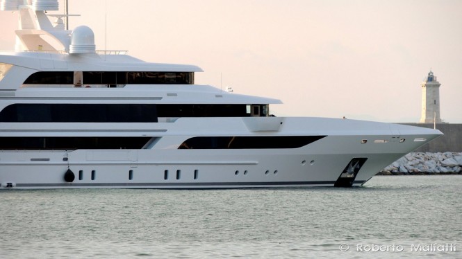 Super yacht Hull FB264 by Benetti - Photo by Roberto Malfatti