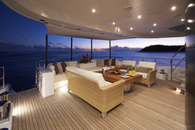 Superyacht ILONA - aft deck