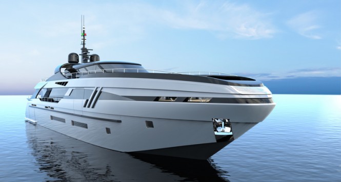 Beautiful 43m Motor Yacht ELDORIS concept by Federico Fiorentino and Eurocraft
