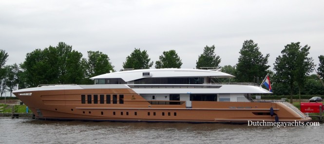 Striking 55m HEESEN Superyacht AZAMANTA in the Netherlands