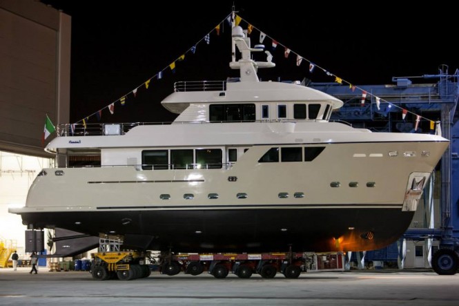New Darwin 86 Explorer Motor Yacht STELLA DEL NORD ready to be launched by CdM