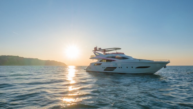 Exterior shots of newly launched Dominator 800/02 Motor Yacht DOLLY