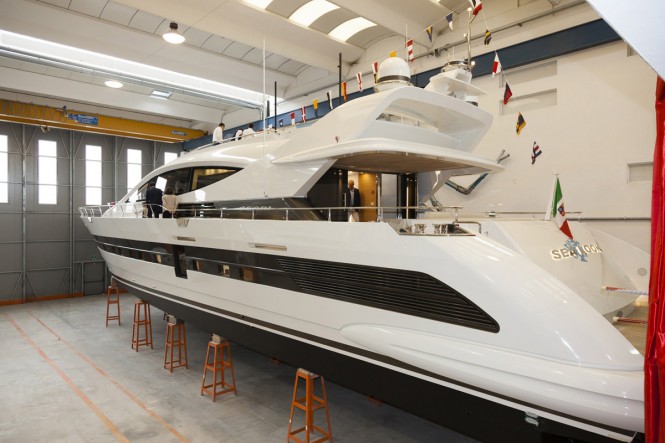 Launch of fourth Cerri 102’ Flyingsport Motor Yacht SEA LOOK