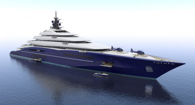Christopher Seymour unveils breath-taking 200M Gigayacht DOUBLE CENTURY concept