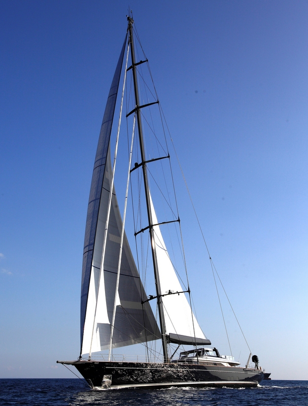 Luxury yacht Perseus3 with sail fibre by Doyle Sails New Zealand to participate in the Superyacht Cup Palma for the first time - Photo by G. Sargentini