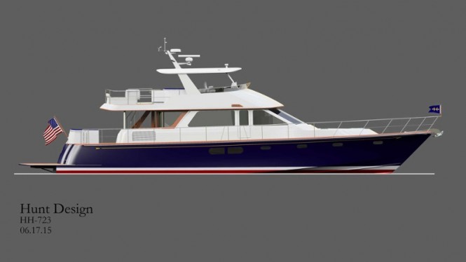 New Motor Yacht Hunt 72 unveiled by Hunt Yachts