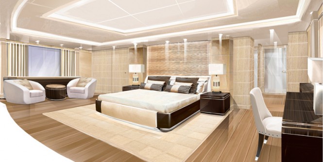 O'Pari 3 superyacht - Owners suite