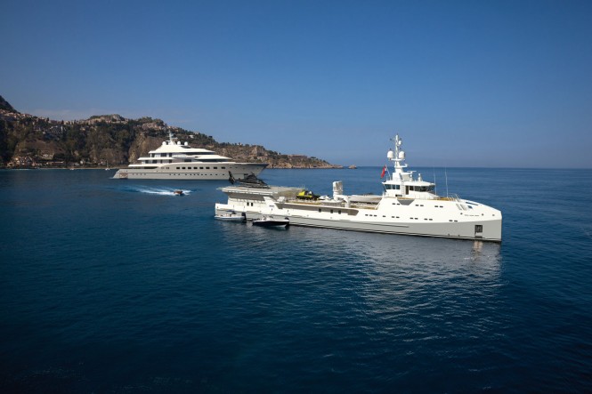 Sale of First 69m SEA AXE 6911 Yacht Support Vessel with Heli Hangar