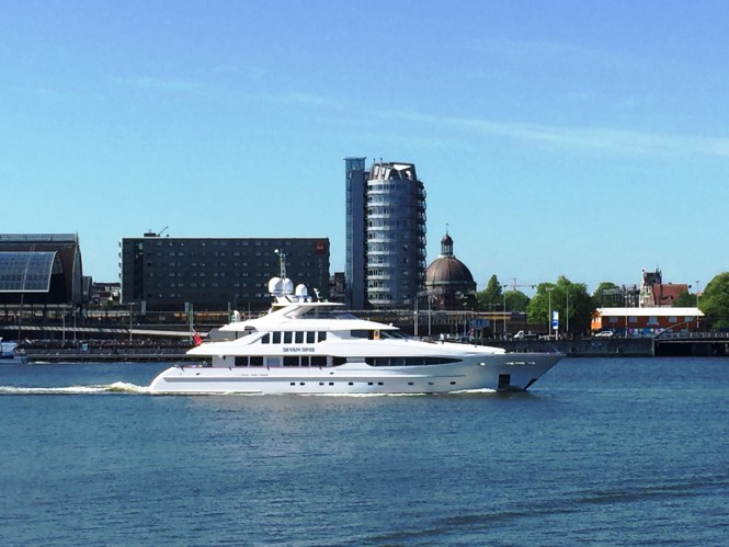 Luxury Yacht SEVEN SINS Ready for the Mediterranean Charter Season Following Bow Extension Refit