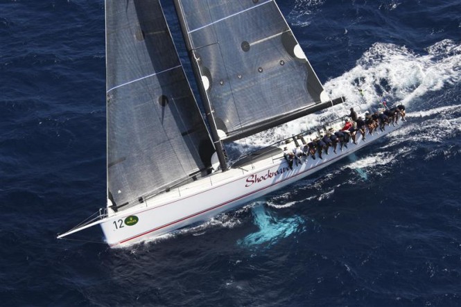 Shockwave Yacht under sail - Photo by Rolex Carlo Borlenghi