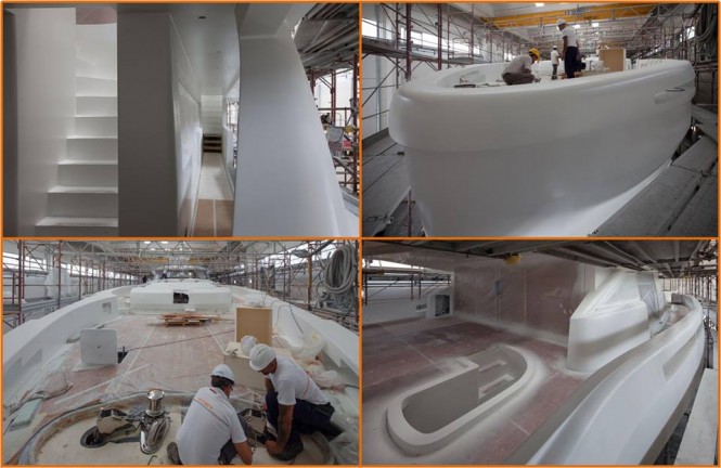 Construction of WIDER 150 Superyacht GENESIS well underway